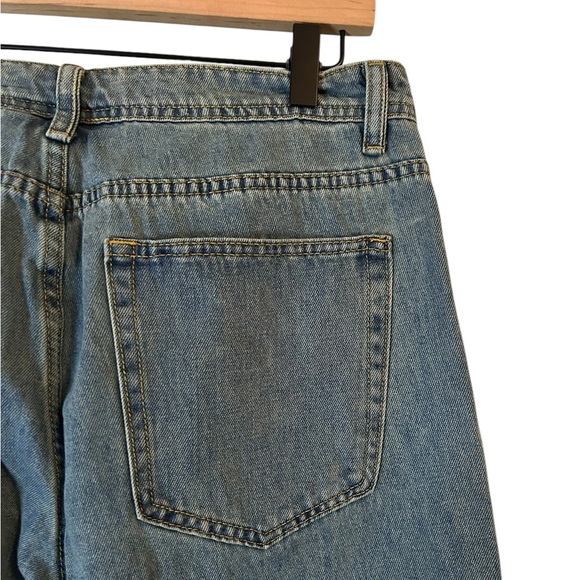 YoungLa Jeans Mens Model 609 Baggy Fit Light Wash Blue Denim Streetwear 32L - Picture 4 of 5